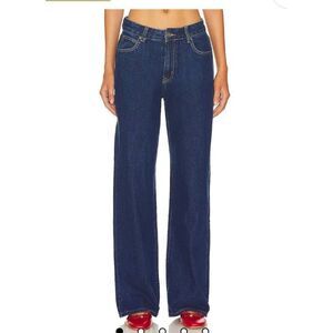 Lioness Top Model Jeans in Dark Denim Size XXL